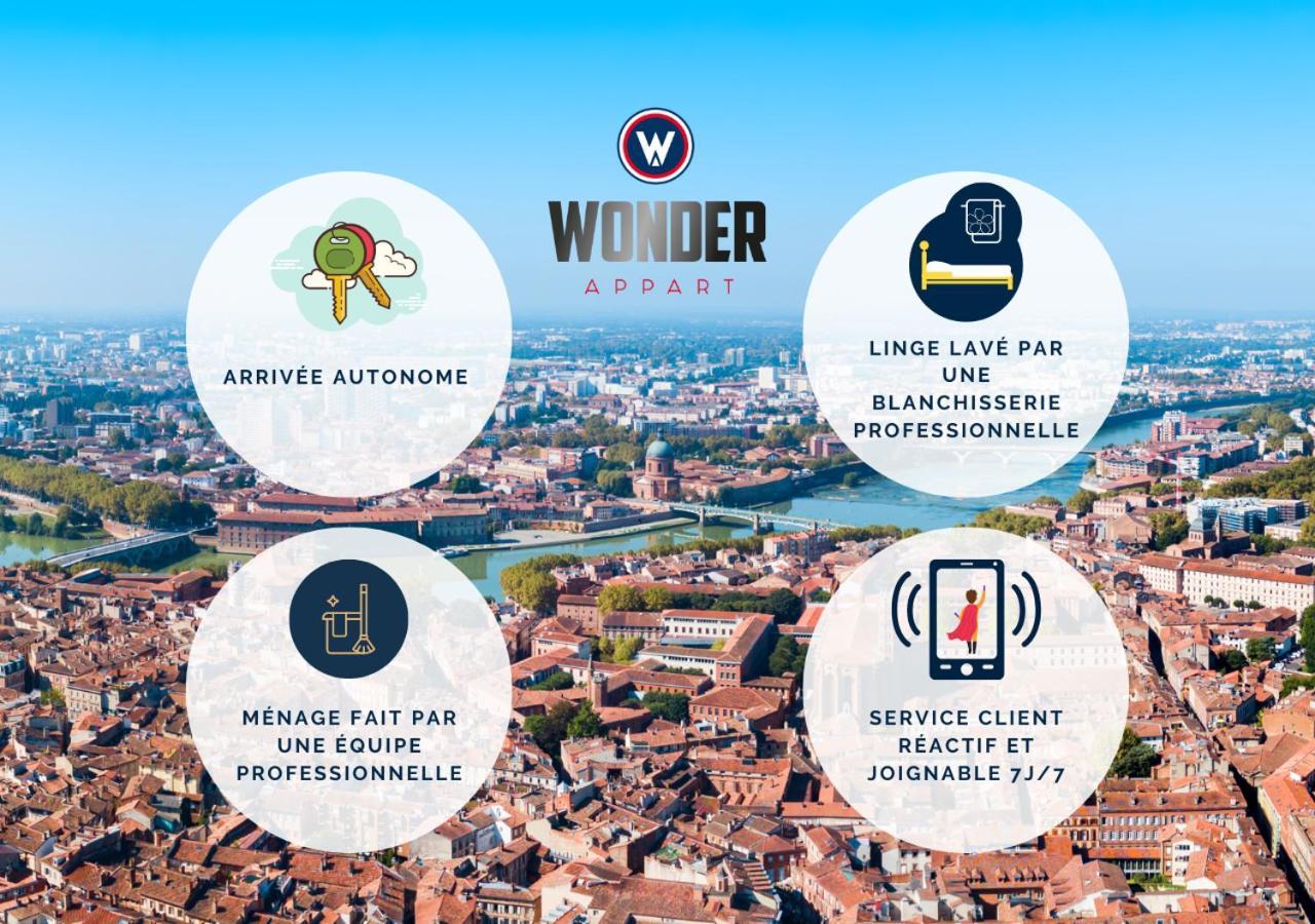 Wonder Appart' 402 - Vue Sur Garonne Toulouse Exteriér fotografie